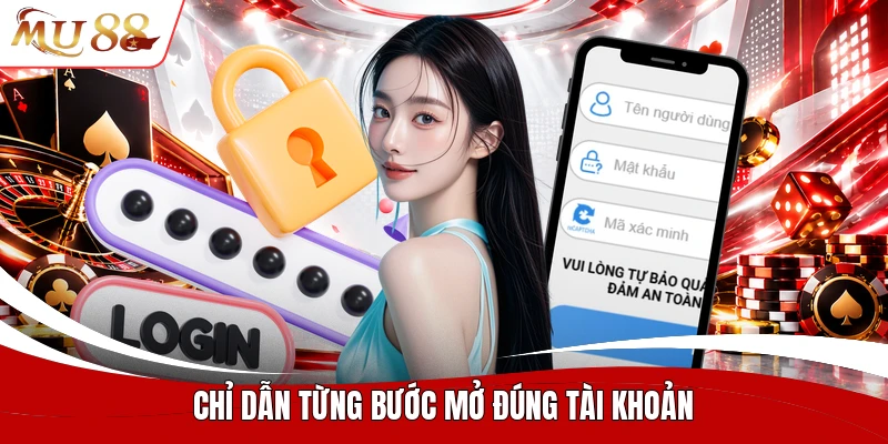 Chỉ dẫn từng bước mở đúng tài khoản