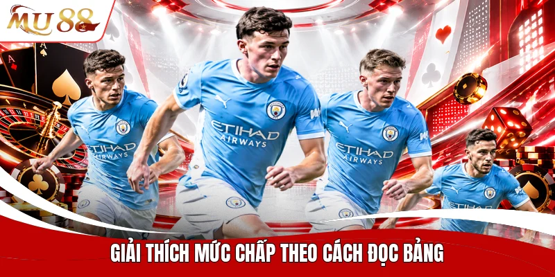 Giải thích mức chấp theo cách đọc bảng